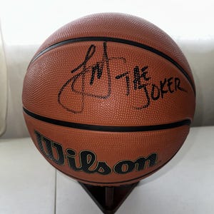 Nikola Jokic signed Wilson NBA autographed basketball w/COA - Denver Nuggets - 608