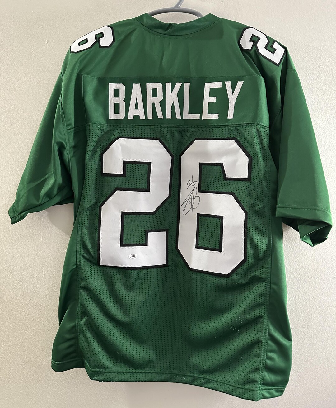 Saquon Barkley Signed Philadelphia Eagles RB Autographed Custom Jersey ...