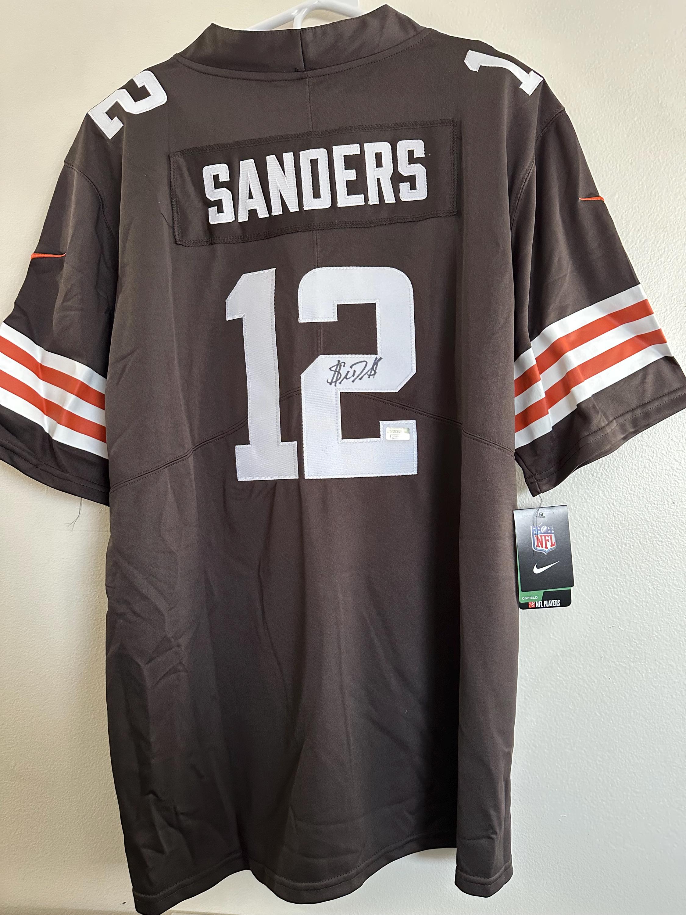 Shedeur Sanders Signed Cleveland Browns Autographed Nike Football