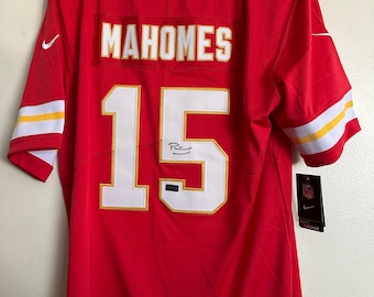 Patrick Mahomes podpisał koszulkę Nike z autografem Kansas City Chiefs i certyfikatem autentyczności – rozmiar średni – 879