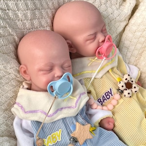 Twin baby doll,45cm Full body Silicone reborn doll,silicone baby doll,soft sleep babies
