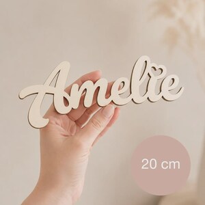 Personalized wooden lettering | Personalized nameplate made of birch plywood | Children's room decor | Door sign with name | 10, 20, 30 cm wide image 19