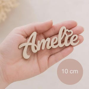 Personalized wooden lettering | Personalized nameplate made of birch plywood | Children's room decor | Door sign with name | 10, 20, 30 cm wide image 18