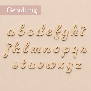 Personalized wooden lettering | Personalized nameplate made of birch plywood | Children's room decor | Door sign with name | 10, 20, 30 cm wide image 17