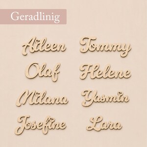 Personalized wooden lettering | Personalized nameplate made of birch plywood | Children's room decor | Door sign with name | 10, 20, 30 cm wide image 15