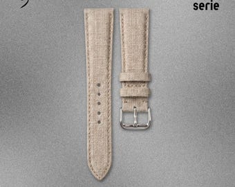 Handmade Fabric Canvas Watch Strap "The Fabric Cream"
