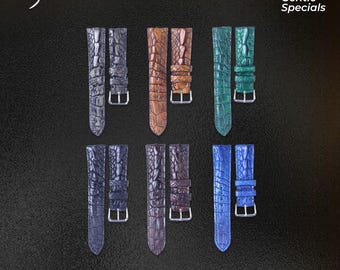 Handmade Crocodile Watch Strap "The Gentle Specials Hornleg" Series