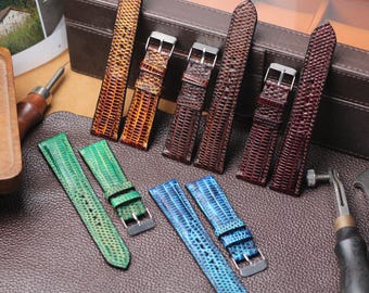 Handmade Lizard Skin Watch Strap "The Suave 2.0" Series