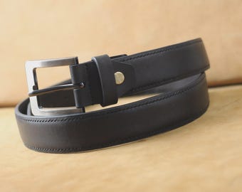 Double belt basic black 4 cm by Toni Craft