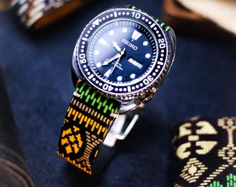 Handmade Indonesian Cultural Fabric Watch Strap "The Toraja Heritage" Series