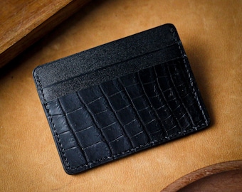 Gator black simple card holder by Toni Craft