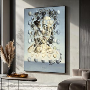 Galatea Of The Spheres Canvas Painting, Salvador Dali Wall Art, Surreal Floating Spheres Decor, Home Decor, Unique Gift for Art Enthusiasts