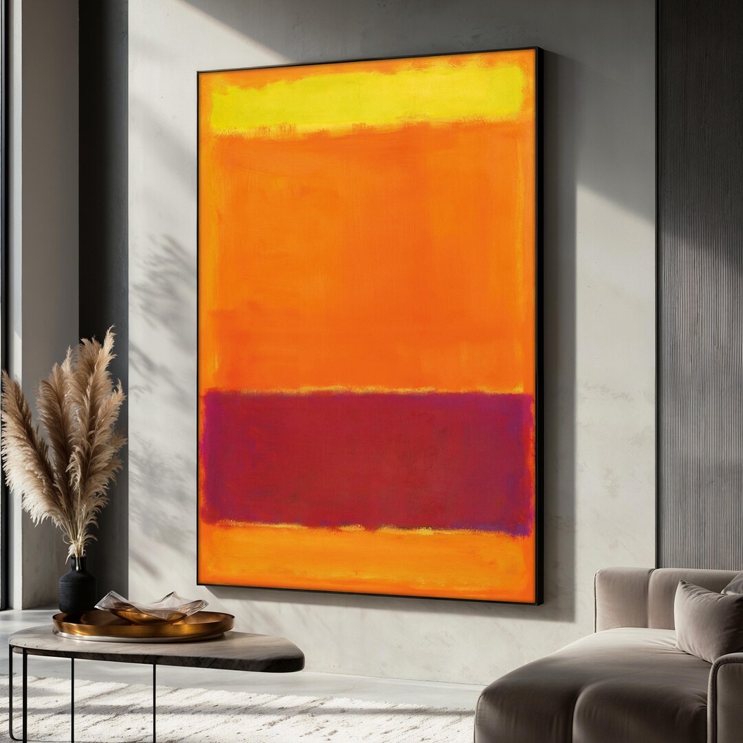 Mark Rothko No.73 1952 Canvas Art Print, Orange Yellow Red Abstract ...