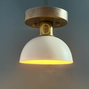 Flush Mount Ceiling Light Modern Brass Vanity Light Kitchen Light Fixture