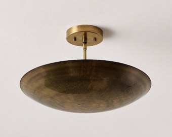 6 Light Elegant Ceiling Flushmount Light - Pendant Mid Century Modern Raw Brass Sputnik Chandelier light Fixture