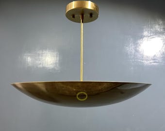 6 Light Sputnik Chandelier - Mid Century Modern Flushmount Brass Light