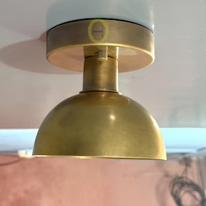 Modern 1 Small Light Flush Mount Light, Modern Brass Vanity Light Kitchen Light Fixture