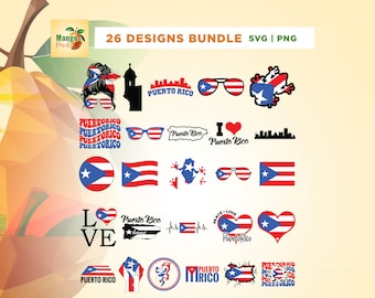 Puerto Rico Svg Bundle, Coqui Svg, Cricut, Sublimation, El Morro Puerto Rico SVG, Puerto Rico Flag, Taino Frog Svg, Puerto Rico Clipart