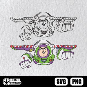Buzz Svg Buzz Cartoon Svg Buzz Outline Svg And Png Instant Download