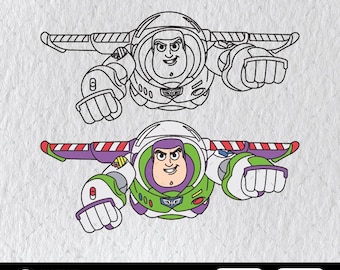 Buzz Svg Buzz Cartoon Svg Buzz Outline Svg And Png Instant Download