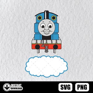 Train Svg, Locomotive Svg - Locomoti9ve Thomas Svg, Train Png Instant Download File