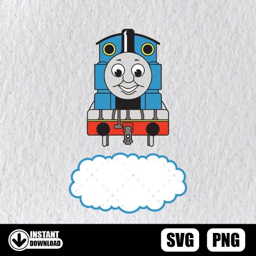 Train Svg, Locomotive Svg - Locomoti9ve Thomas Svg, Train Png Instant Download File
