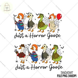Solo un&#39;oca horror, oca di Halloween PNG, Halloween Png, disegno a sublimazione dell&#39;oca di Halloween, download digitale divertente per Halloween, orrore png