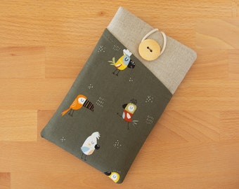 Funda en textil para iPhone 5, funda iPhone SE, fundas para moviles, funda acolchada iphone 6 plus, funda iPhone 6S con bolsillos,