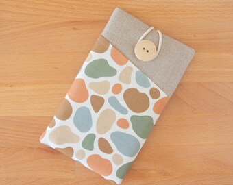 Vadderat iPhone-fodral i bomull med ficka - Passar iPhone 13, 14, 15, 16, 17