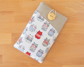 Padded Phone Sleeve: Cotton Cellphone Case with Pocket