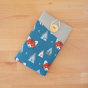 Padded iPhone Sleeve: Cotton Phone Case with Pocket