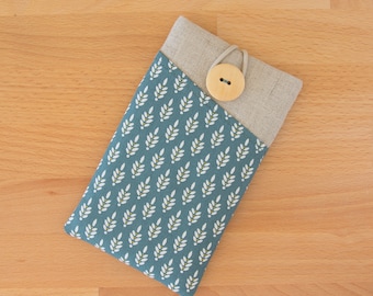 Funda en textil para iPhone 6 con bolsillos, funda iPhone 6s, funda iPhone 7, iPhone 8, iPhone X, carcasa iPhone 6,7,8 Plus, funda iPod
