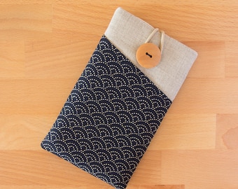 Funda en textil para iPhone 11, funda iPhone SE, fundas para moviles, funda acolchada iphone 6 plus, funda iPhone 6S con bolsillos,