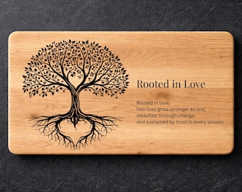 Rooted in Love SVG PNG | Tree of Life Love Quote | Wedding Anniversary Wall Art | Romantic Home Decor | Cricut Cut File