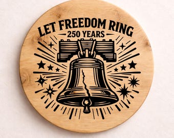 Let Freedom Ring SVG PNG | Patriotic Christian Cross Bell Design | Faith USA Decor | Cricut Laser Cut File