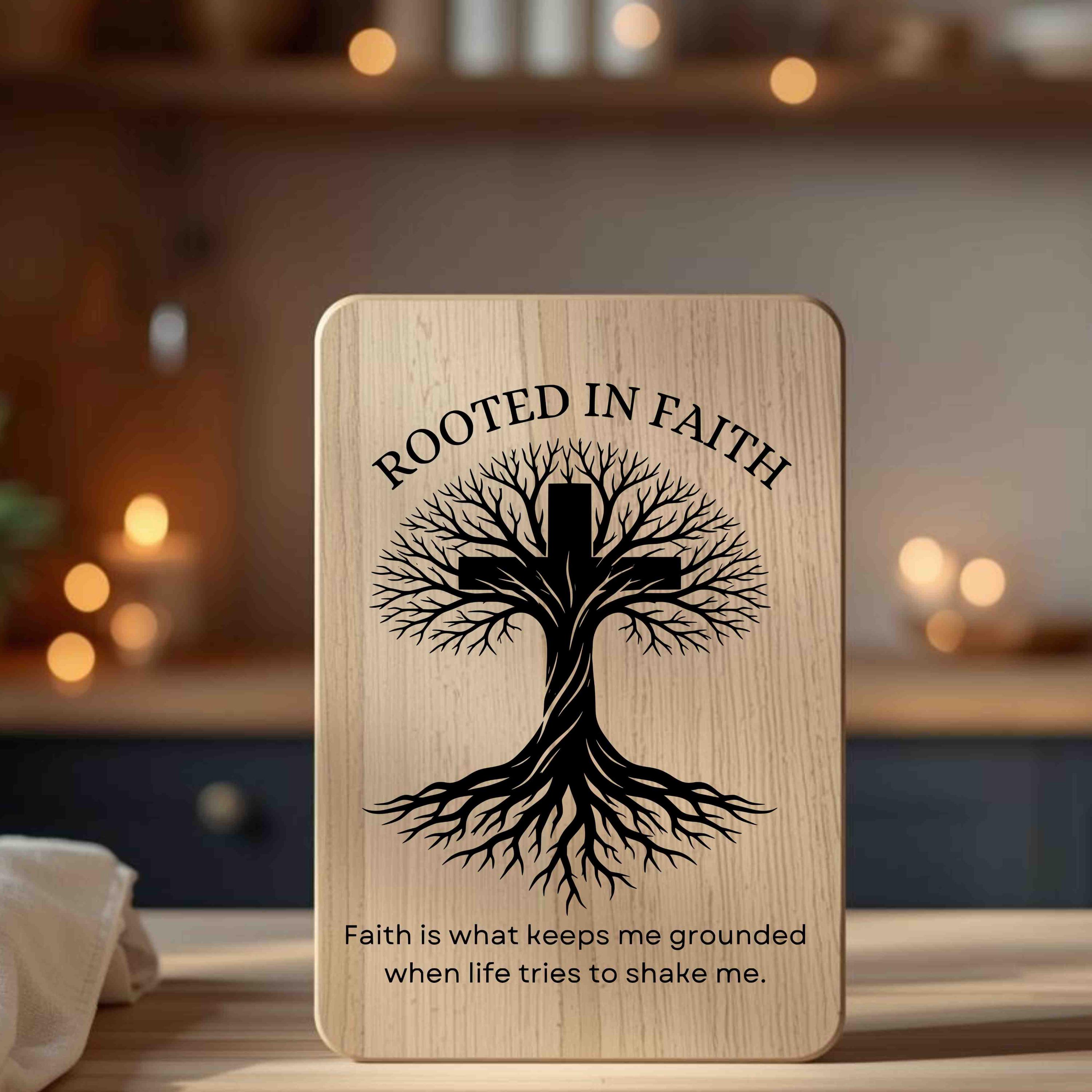 Rooted in Faith SVG PNG | Christian Faith Quote SVG | Bible Verse Cut ...