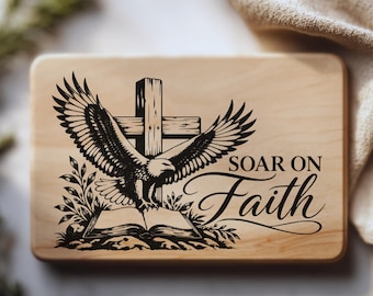 Soar on Faith SVG、Christian Eagle SVG、Cross and Bible SVG、Inspirational Christian svg、Faith Cricut Design、Christian png