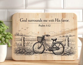 God Surrounds Me SVG | Christian Faith Quote File | Inspirational Religious Design | Laser Engraving SVG for Wood