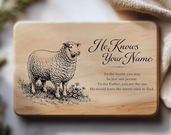 He Knows Your Name SVG PNG | Christian Encouragement Svg | Faith Quote Cutting Board | Inspirational Christian SVG for Cricut