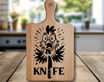 Funny Chicken Cutting Board SVG, Farmhouse Kitchen Decor, Chicken Head PNG, Laser Engraving, Cricut & Silhouette – Instant Digital Download