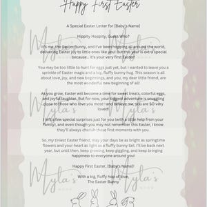 Carta del Conejo de Pascua