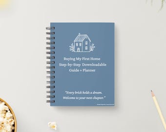 Buying My First Home Journal – First-Time Buyer Planner | Printable House Buying Guide | UK Homeowner Checklist | Digital Download PDF