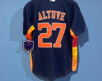 Jose Altuve 27 Houston Astros City Jersey – Navy