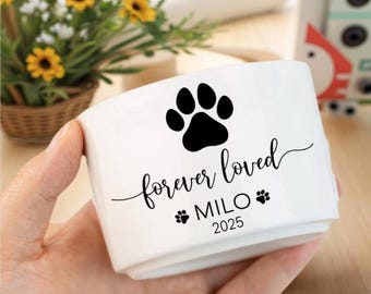 Maceta personalizada para mascotas fallecidas, maceta conmemorativa, mini maceta para perros y gatos, regalo de condolencias para mamás de perros, maceta de regalo para amantes de las mascotas.