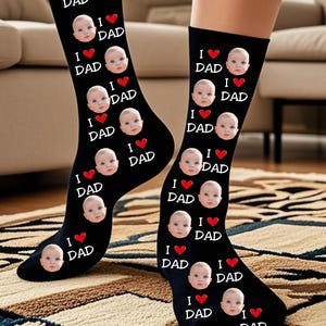 Custom Face Socks, Personalized funny socks with face, Customize socks with text,Father Days gift, personalized gift for mom,Class of 2025