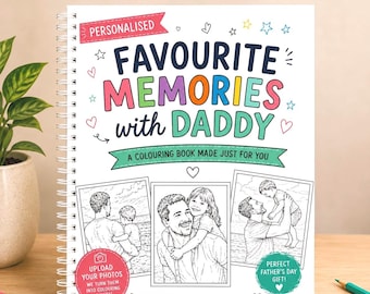 Personalised Photo Colouring Book | Custom Gift From Kids, Favourite Memories