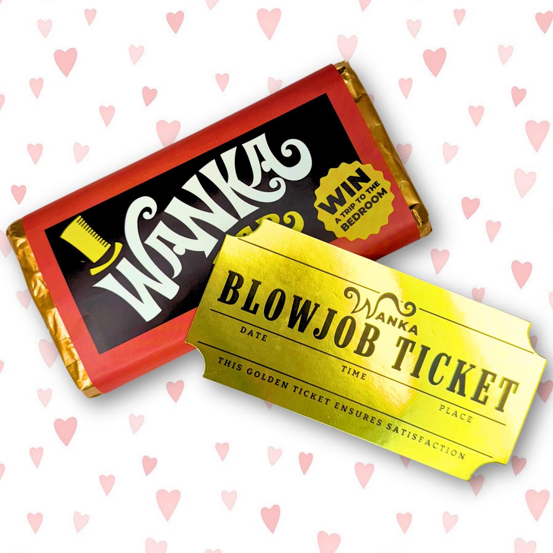 Gift for him, Gift for man, Golden Ticket, Gift for Boyfriend, Gift for husband, Valentine