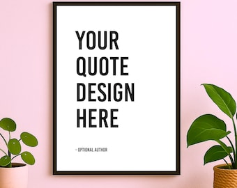 Impresión con cita personalizada, arte mural tipográfico personalizado, póster con texto personalizado