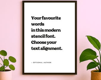 Impresión con cita personalizada, arte mural tipográfico personalizado, póster con texto personalizado