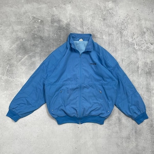 Vintage 90-tals Adidas Full Zip Bomber Retro Light Jacket Blekt Blå Storlek XS